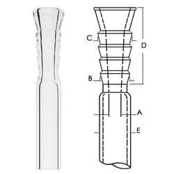 Chemglass Life Sciences 4 Ring Hose Connection, 