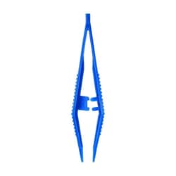 Chemglass Life Sciences Mini Forceps, 3-1/2"/90mm, Blue, Polystyrene, Quantity: