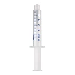 Chemglass Life Sciences Syringe, Polypropylene, Luer Lock, 10mL, Non-Sterile,