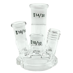 Chemglass Life Sciences Reaction Vessel Lid, 4-Nk, 50mL, Compatible with Mettler Systems
