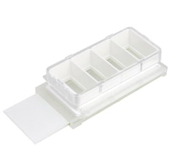 Chemglass Life Sciences Chamber Slide, 2 Well, White, with Glass Slide, Sterile (6/pk, 2pks/Case)
