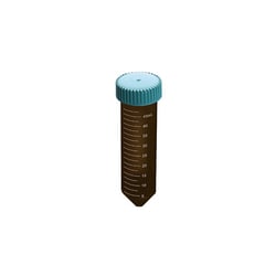 Chemglass Life Sciences 50mL Amber Centrifuge Tube, PS Rack, Sterile, 25/Pack,