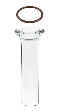 Chemglass Life Sciences&nbsp;#15 Quartz O-Ring Joint, 18.0mm Tube O.D., Clamp Size/28, 116 O-Ring Size