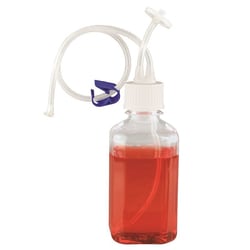 Chemglass Life Sciences&nbsp;Bottle Assembly, 125mL, 2-Port, Single-Use AdvantaFlex Tubing