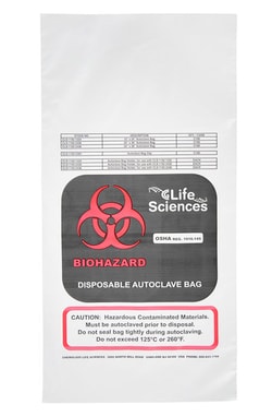 Chemglass Life Sciences Autoclave Bag, 24" x 30", Quantity: Case of 100