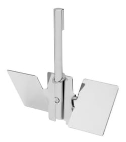 Chemglass Life Sciences SST Pitch Blade Impeller, 36L VSA, 8-3/4" W x 3"