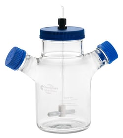 Chemglass Life Sciences Spinner Flask, 100mL, Adjustable Hanging Bar, Complete,