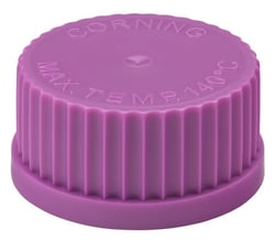 Chemglass Life Sciences Cap, GL-45, Purple, Solid, Polypropylene
