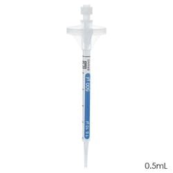 Chemglass Life Sciences PD-Tips II, 0.5ml, BIO-CERT Sterile, Individually Wrapped, PP/PE-HD, Type Encoded