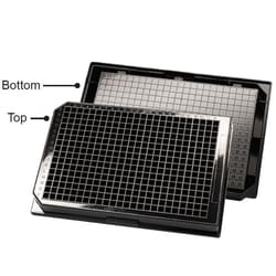 Chemglass Life Sciences Krystal Microplate, 384 Well, Black, Square Wells, Assay, Non-Sterile, Porvair
