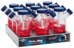 Chemglass Life Sciences Stirrer, Magnetic, Nine Position, Dura-Mag, 120V,