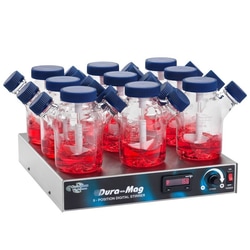 Chemglass Life Sciences Stirrer, Magnetic, Nine Position, Dura-Mag, 120V,