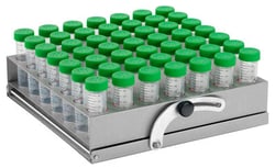 Chemglass Life Sciences&nbsp;49 Position Tilting Rack for 50mL Bio-Reaction Tubes