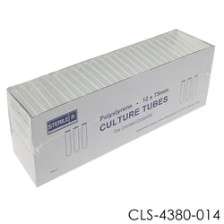 Chemglass Life Sciences FlowTubes without Cap, 12 x 75mm, Sterile, 250 per Tray Box
