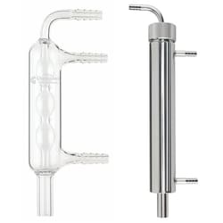 Chemglass Life Sciences Condenser, Glass, 250mm OAL, Bulb-Style, for 7L