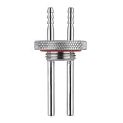 Chemglass Life Sciences M-18 Threaded Adapter with Two 4mm Ports for Size