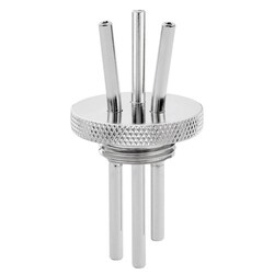 Chemglass Life Sciences Triple Port Adapter, M27, for Bio Reactors