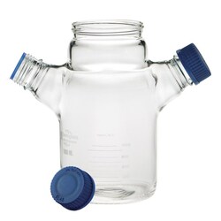 Chemglass Life Sciences Spinner Flask, 3000mL, Flat Bottom, Replacement