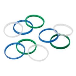 Chemglass Life Sciences Pouring Ring, GL-45, Blue, Polypropylene, Quantity: