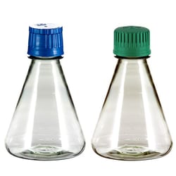 Chemglass Life Sciences Flask, Erlenmeyer, 250mL, Sterile, Baffled, Polycarbonate,