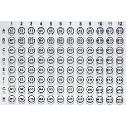 Chemglass Life Sciences Well Locator, Plastic, Clear, Reusable