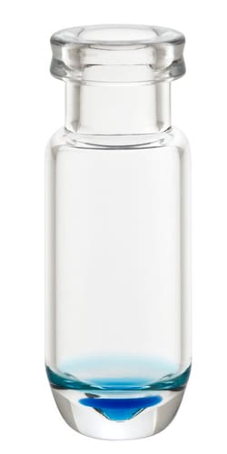 Chemglass Life Sciences Vial, 1.5mL, Clear, Snap Ring, High Recovery, 12 x 32mm, 11mm Crimp