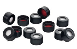 Chemglass Life Sciences Bonded Closure, Black, 8-425, PTFE/Silicone