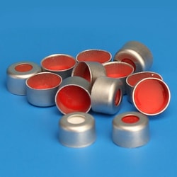 Chemglass Life Sciences Crimp Seal, Silver, 10mil PTFE