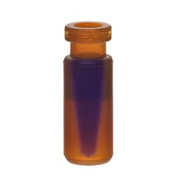 Chemglass Life Sciences Vial, 0.5mL, 500µL Polypropylene, Limited Volume, Snap Ring, 12x32mm, 11mm Crimp