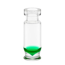Chemglass Life Sciences Vial, 1.5mL, Clear, Glass, High Recovery, Large Opening, 12x32mm, 11mm Crimp