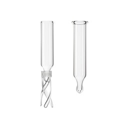Chemglass Life Sciences Insert Glass .05mL BM w/Bottom Spring, 6x25mm,
