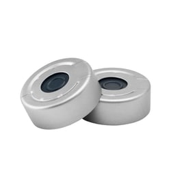 Chemglass Life Sciences Aluminum Seal, 11mm, Silver, PTFE/Silicone with Slit