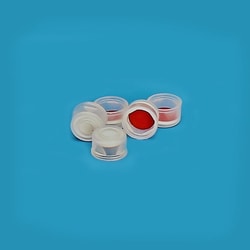 Chemglass Life Sciences Chem Snap Cap, 8mm, Clear with Molded Septum