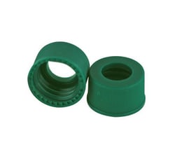 Chemglass Life Sciences Closure Only, GPI 13-425, Green, Open Hole, Polypropylene