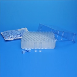 Chemglass Life Sciences Convenience Pack, 1.0mL Clear Glass 8x40mm WISP Shell Vial, Starburst Plug