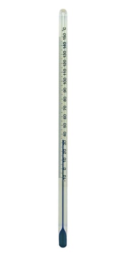 Chemglass Life Sciences Thermometer, -10 to 150°C In 1°C Subdivision, Overall Length = 152mm