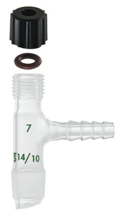 Chemglass Life Sciences Adapter, Inlet, Vacuum, Minum-Ware, Quantity: Each