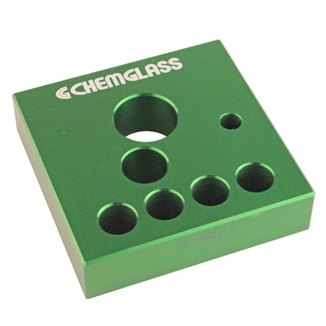 Chemglass Life Sciences Aluminum Heat Transfer Block, MinumWare