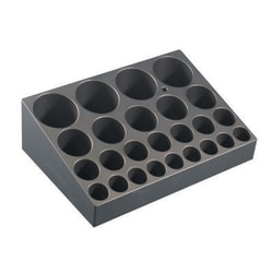 Chemglass Life Sciences 25-Position Block, Multi-Vial, OPTICHEM, Quantity: