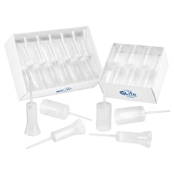 Chemglass Life Sciences&nbsp;Filter Funnel, Disposable, 40mL, Polyethylene Frit, 500mg Diatomaceous Earth, Shelf Pack