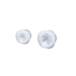 Chemglass Life Sciences Snap Plug, 15mm, Clear, Conical, Polyethylene, with Starburst