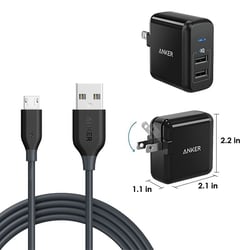 Chemglass Life Sciences PowerLine Micro USB (6ft) - Durable Charging Cable,
