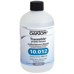 Cole-Parmer Oakton Traceable pH Standard Buffer with Calibration, Clear,