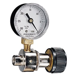 Cole-Parmer Vacuum Regulator, 0 to 30" Hg, 2 cfm Max Capacity, Quantity: