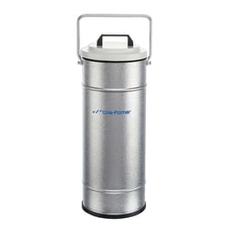 Cole-Parmer Hammer-forged aluminum Dewar flask, 14 L