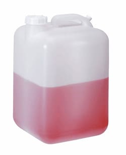 Cole-Parmer Economical Square HDPE Carboy w/ Handle, 20 L (5 Gal), 1/ea