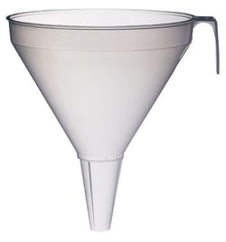 Cole-Parmer BrandTech Large industrial-size HDPE funnel, 12 L, Quantity: