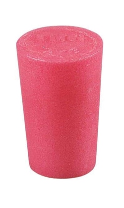 Cole-Parmer Solid Color-Coded Silicone Stoppers, Standard Size 2, Pink;