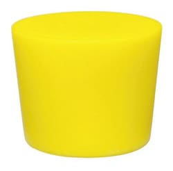 Cole-Parmer Solid Color-Coded Silicone Stoppers, Standard Size 12, Yellow; 1/Bag