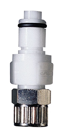 AVANTOR MASTERFLEX (VWR LLC)&nbsp;CPC (Colder) PLCD20006 Quick-Disconnect Compression Insert; Valved, 3/8